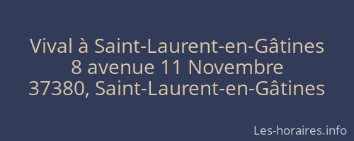 Vival à Saint-Laurent-en-Gâtines