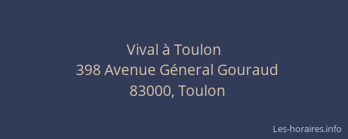 Vival à Toulon