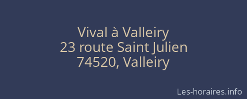 Vival à Valleiry