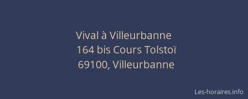 Vival à Villeurbanne
