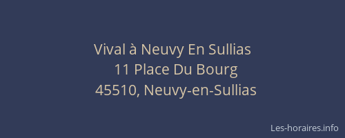 Vival &agrave; Neuvy En Sullias