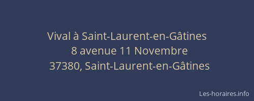 Vival à Saint-Laurent-en-Gâtines