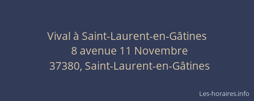 Vival &agrave; Saint-Laurent-en-G&acirc;tines