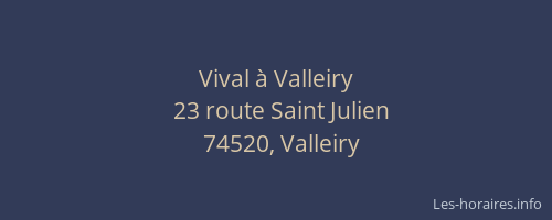Vival &agrave; Valleiry