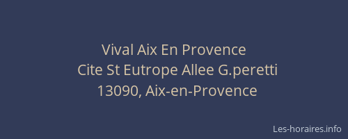 Vival Aix En Provence
