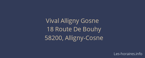 Vival Alligny Gosne
