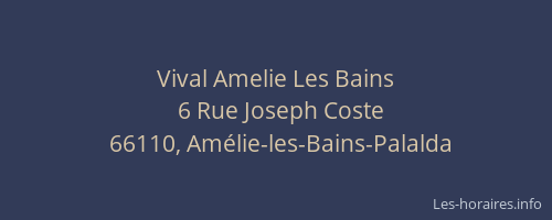 Vival Amelie Les Bains