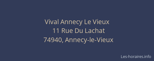 Vival Annecy Le Vieux