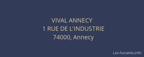 VIVAL ANNECY