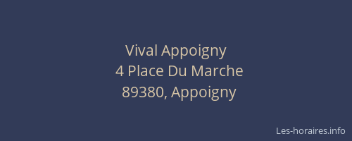 Vival Appoigny