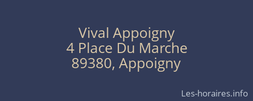 Vival Appoigny