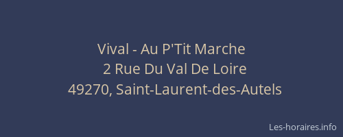 Vival - Au P'Tit Marche