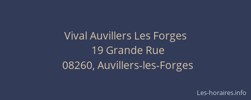 Vival Auvillers Les Forges