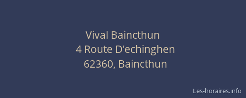 Vival Baincthun