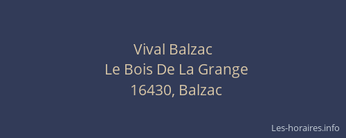 Vival Balzac