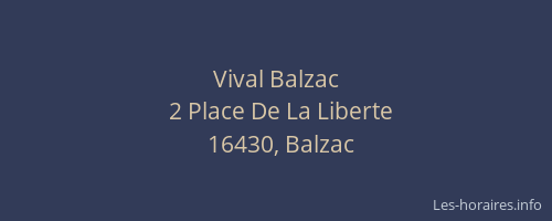 Vival Balzac