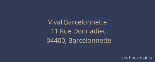 Vival Barcelonnette