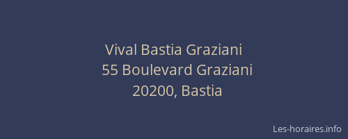 Vival Bastia Graziani