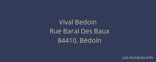 Vival Bedoin