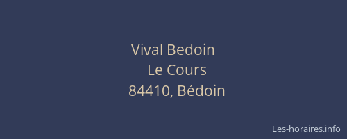 Vival Bedoin