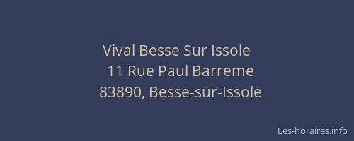 Vival Besse Sur Issole