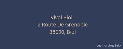 Vival Biol