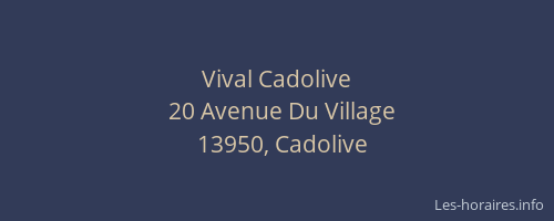 Vival Cadolive