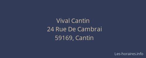 Vival Cantin