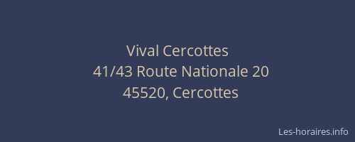 Vival Cercottes