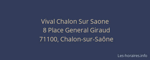 Vival Chalon Sur Saone