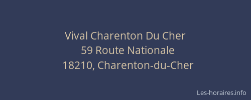 Vival Charenton Du Cher