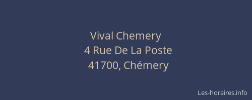 Vival Chemery