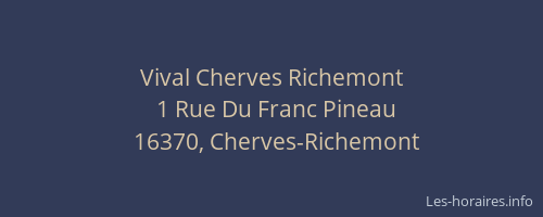 Vival Cherves Richemont