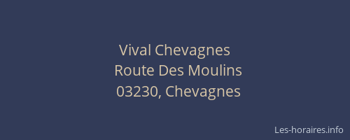 Vival Chevagnes
