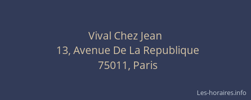 Vival Chez Jean