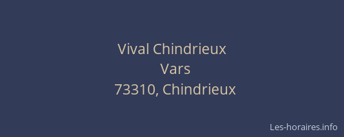 Vival Chindrieux