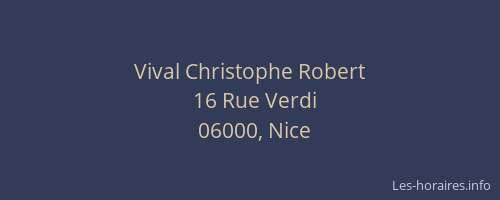 Vival Christophe Robert