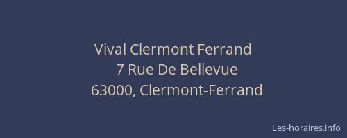Vival Clermont Ferrand