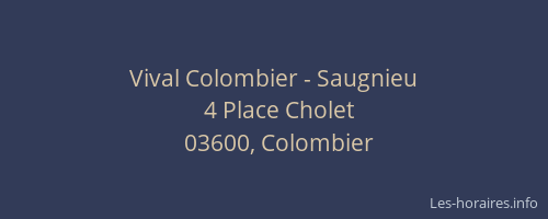 Vival Colombier - Saugnieu