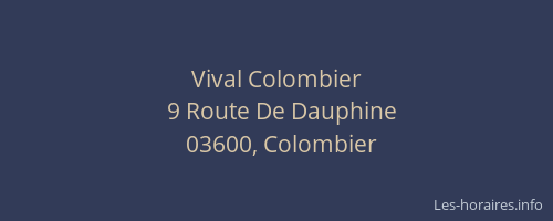 Vival Colombier
