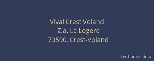Vival Crest Voland