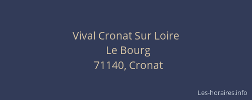 Vival Cronat Sur Loire