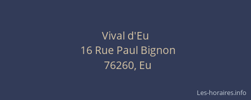 Vival d'Eu