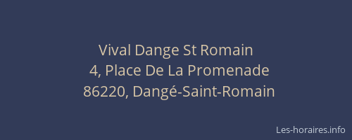 Vival Dange St Romain
