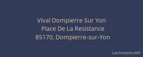 Vival Dompierre Sur Yon