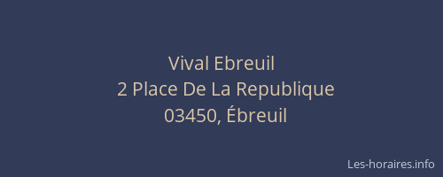 Vival Ebreuil
