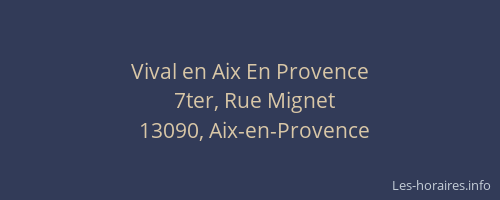 Vival en Aix En Provence