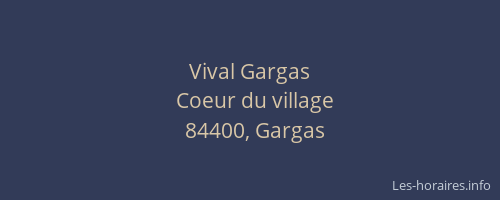 Vival Gargas