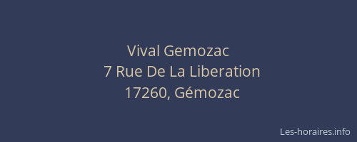 Vival Gemozac