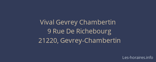 Vival Gevrey Chambertin